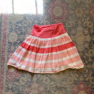 pink striped skirt from gap